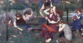 約翰 威廉姆 沃特豪斯 Flora and the Zephyrs 約翰 威廉姆 沃特豪斯 Flora and the Zephyrs